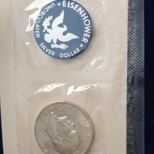 Uncirculated 1972 40% Silver Eisenhower Dollar Coin